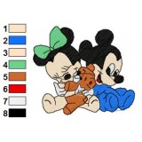Mickey Babies Embroidery 5